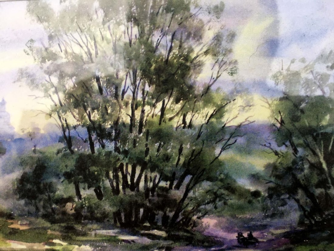 After the rain watecolor painting Viktor Mikhailichenko - 8