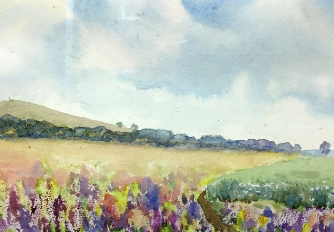 Watercolor painting Fields Tsyupka Ivan Kirillovich - 4