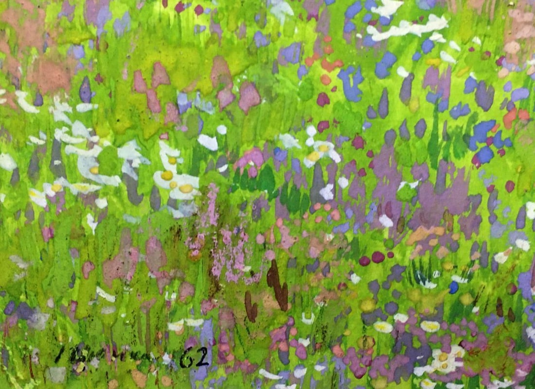 Watercolor painting Flower field Ivan Kirillovich Tsyupka - 3