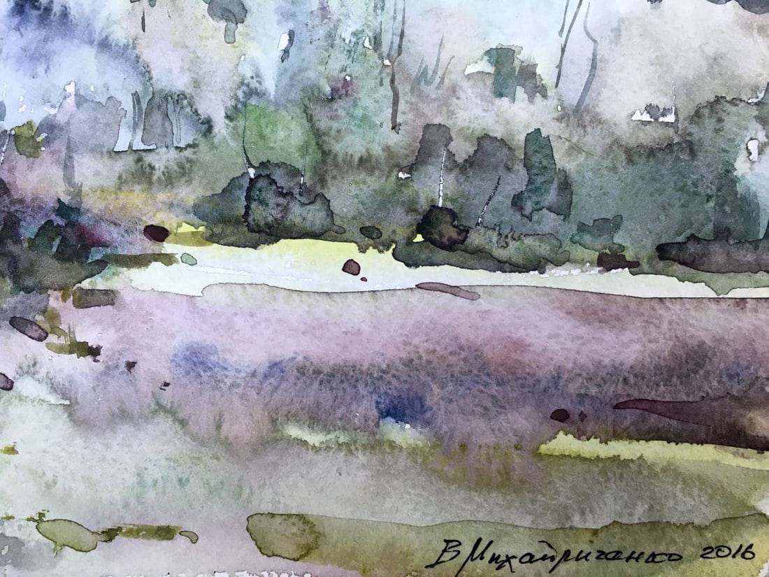 Watercolor painting Spring Viktor Mikhailichenko - 5