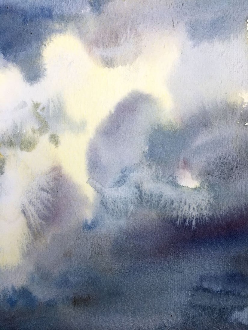 Watercolor painting After a thunderstorm Viktor Mikhailichenko - 4