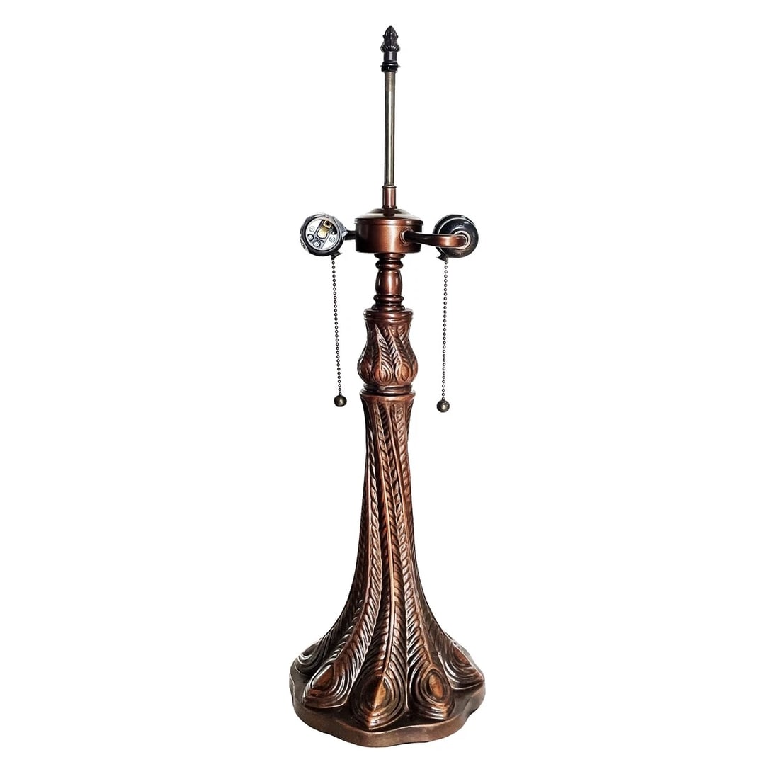 24" 2 light Stained Glass Table Lamp - 3