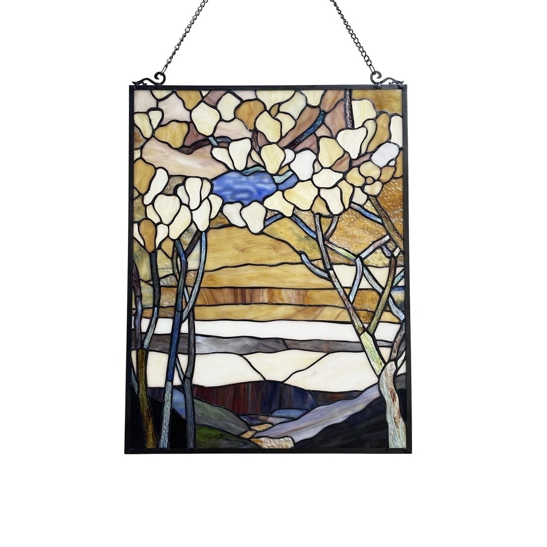 25" Stained Glass Window Hanging Panel Suncatcher - 2