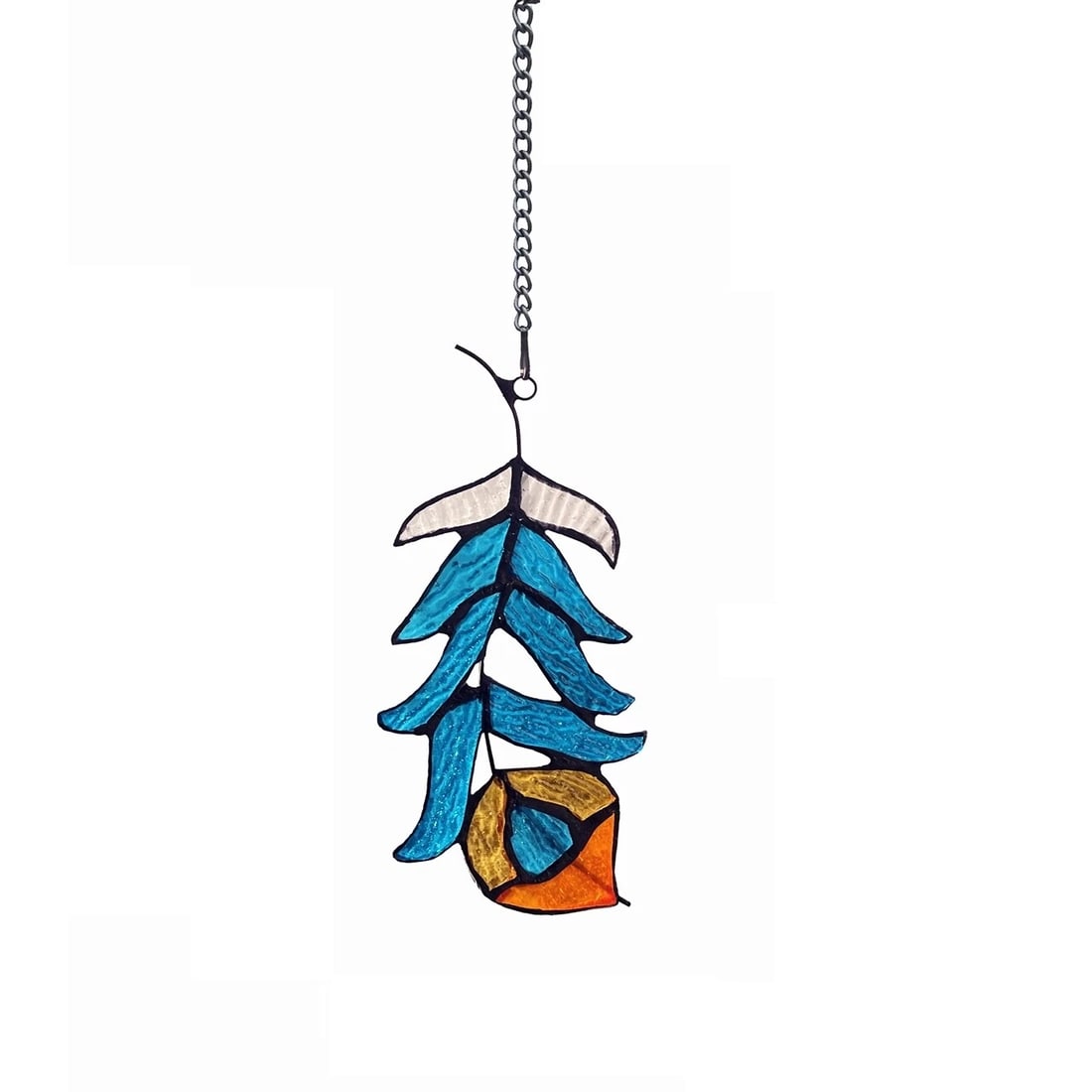 7 1/2" Stained Glass Feather