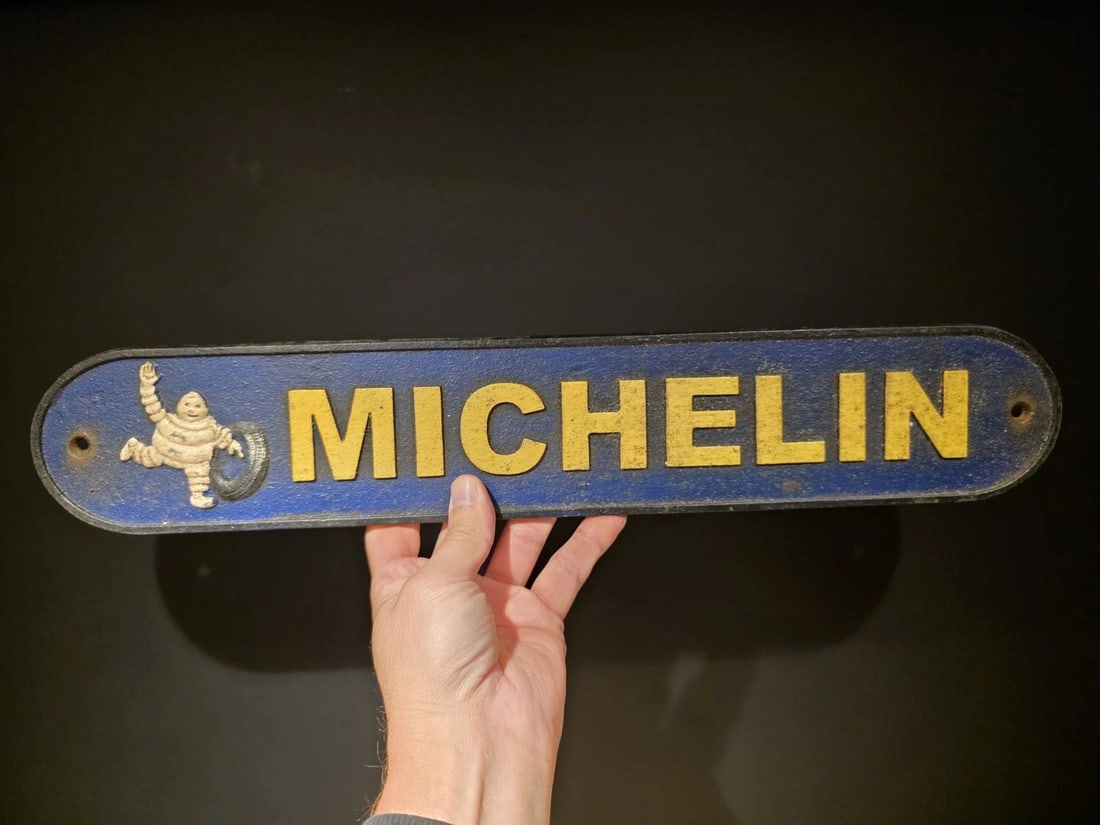 19 1/2" Cast Iron Automotive Advertising Plaque Sign: 19 1/2" Long x 4 1/2" Wonderful reproduction iron plaque. Good detail solid cast iron. Hand aged to look like an antique. Certainly hard to tell its age. 100% Customer Satisfaction Guarantee We stand 