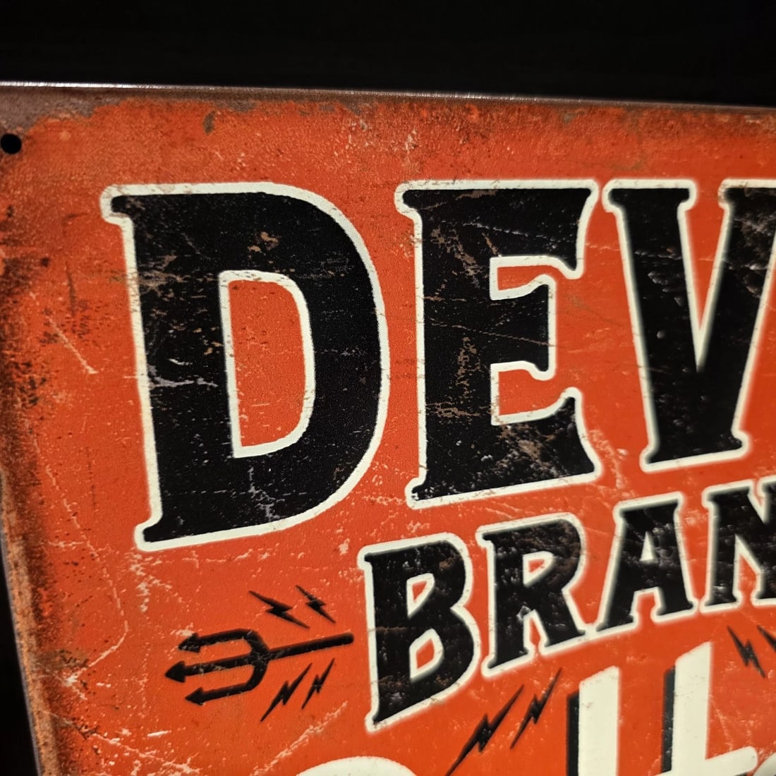 Devil Brand Coffee Tin Sign - Wake the Hell Up - 3