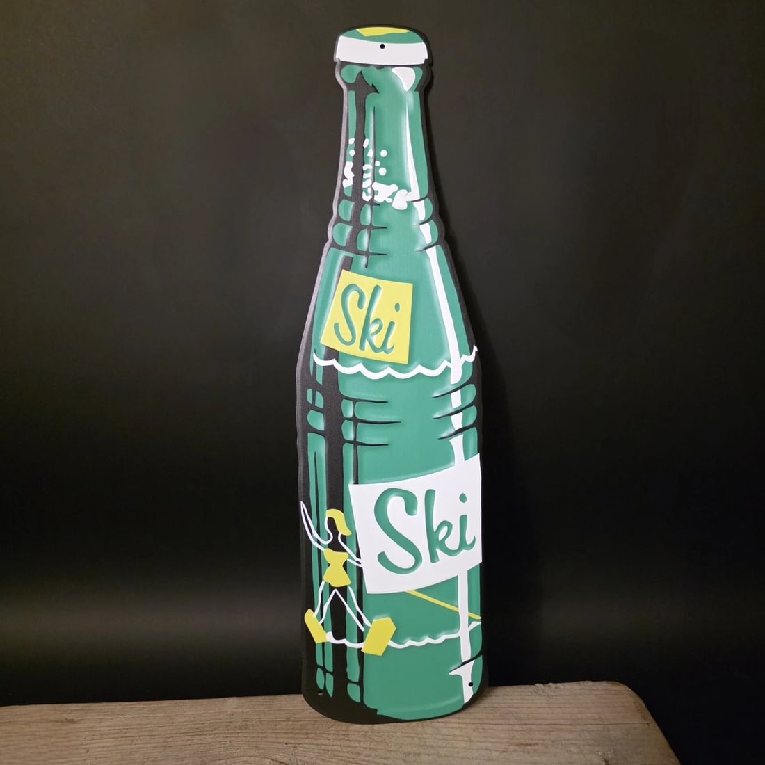 22" Ski Soda Advertising Metal Wall Sign (1 of 7)