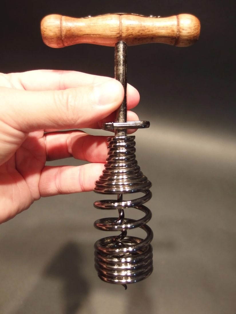 Spring Assisted Direct Pull Corkscrew Wine Bottle Opener - 5