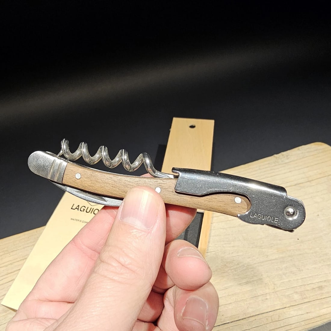 Corkscrew with Walnut Wood Handles - 3