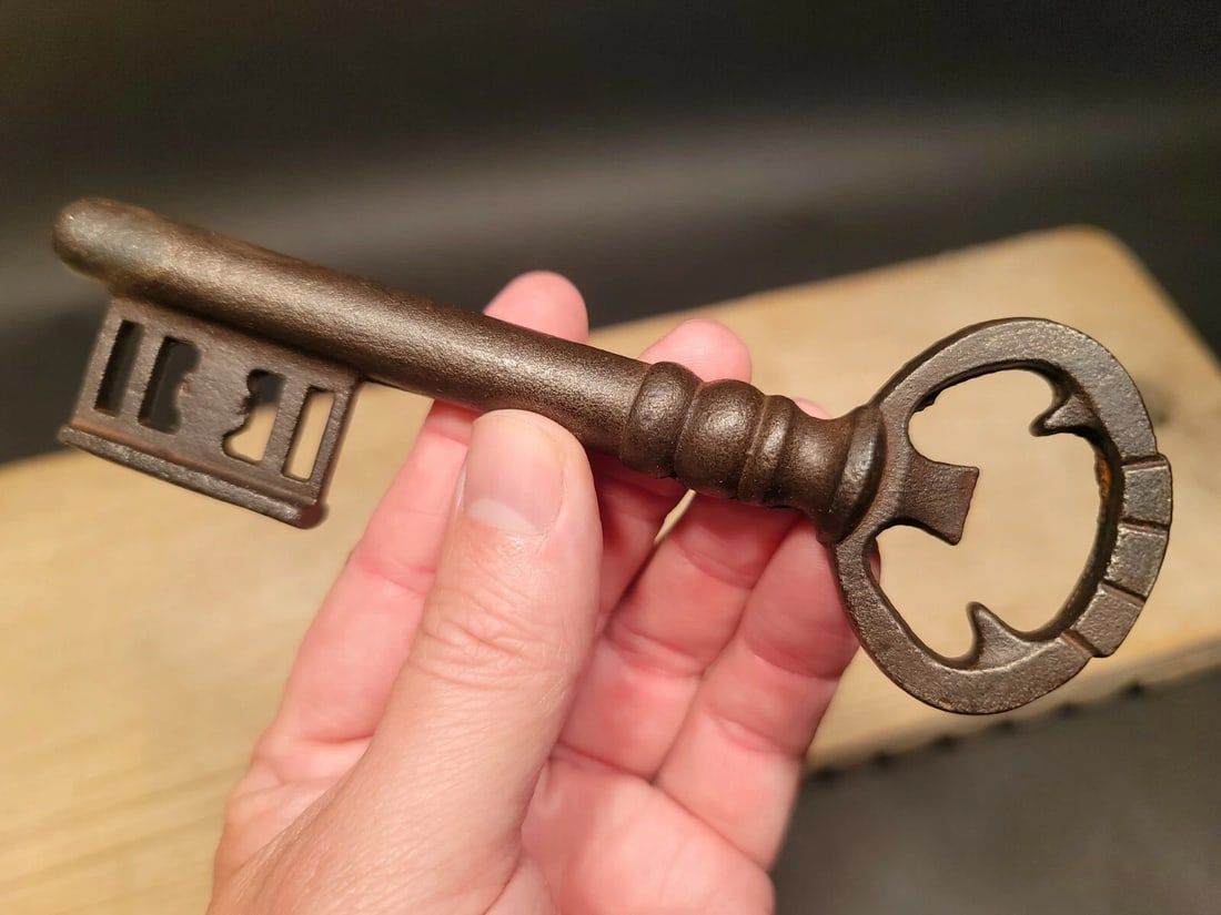 Cast Iron Large Skeleton Church Key - 2