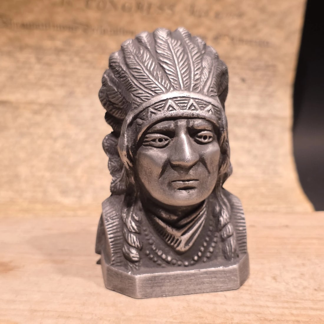 5" Metal Indian Motorcycle Coin Bank: Wonderful reproduction collectible Indian Motorcycle coin bank. Advertising pieces like this many times were given to shops or used. Such a neat piece. Great for use or display. limited availability