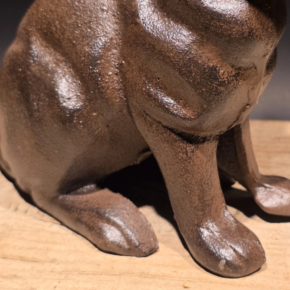 Cast Iron Rabbit Door Stop Hare Statue - 7