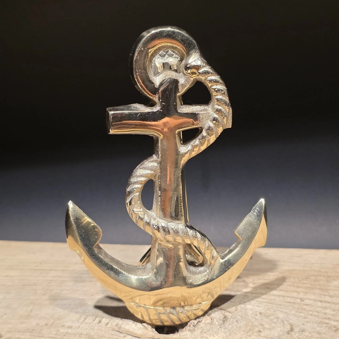6" Brass Anchor Door Knocker - 11