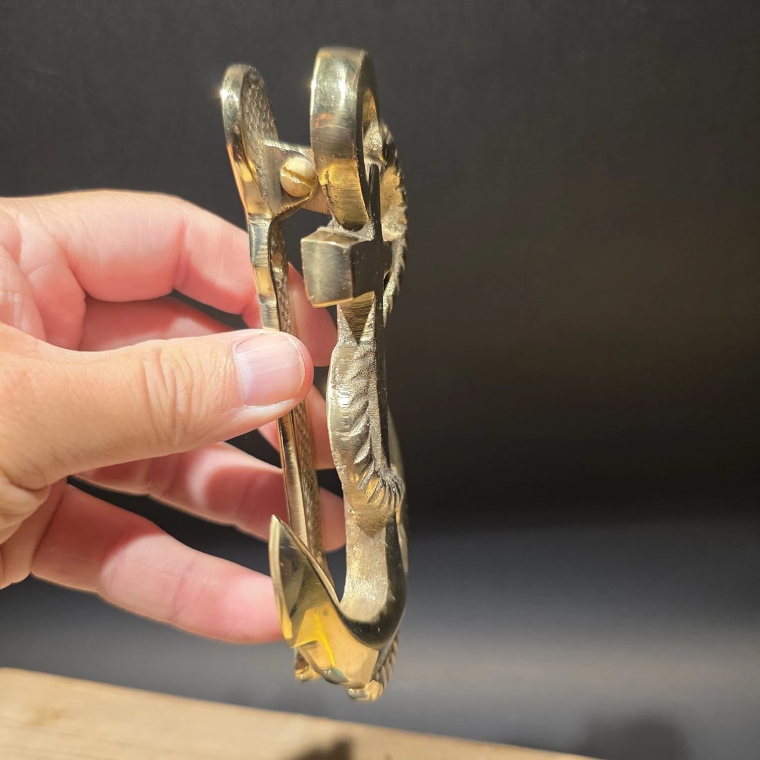 6" Brass Anchor Door Knocker - 2