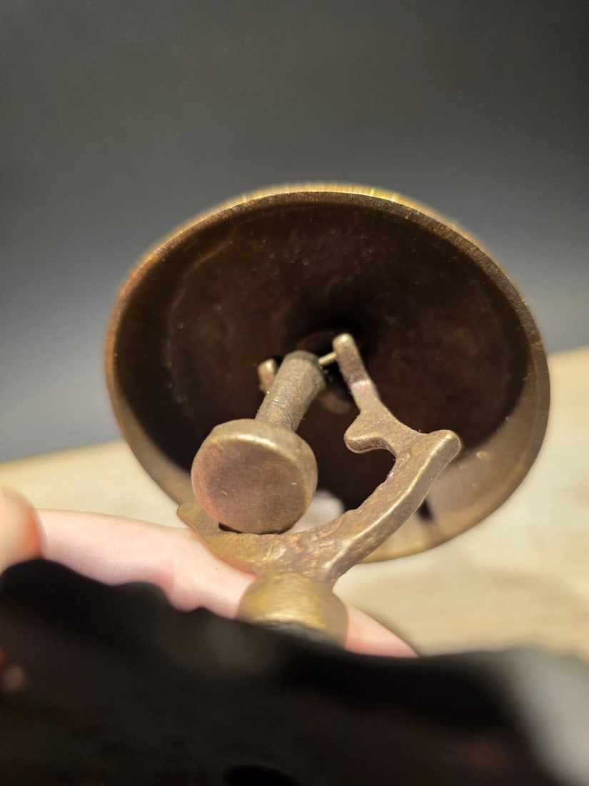 Ornate Brass Table Desk Bell - 10