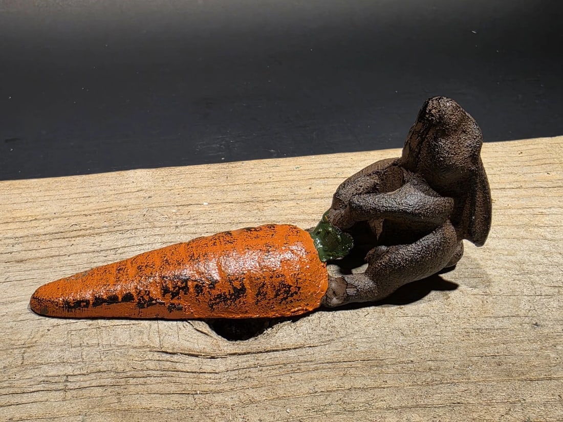 Cast Iron Door Stop Rabbit Hare Wedge - 2