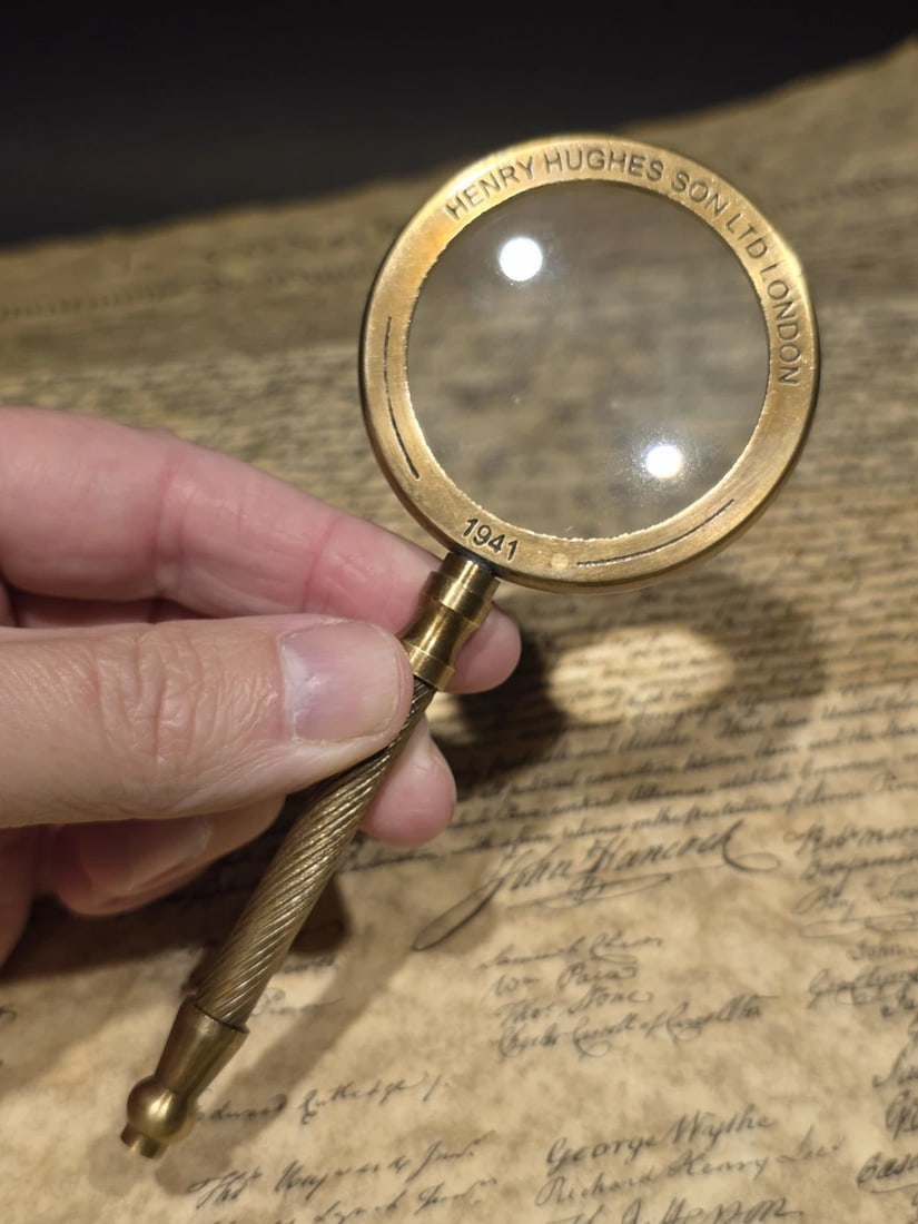Brass Magnifying Glass 1941 Brass Loupe (1 of 13)