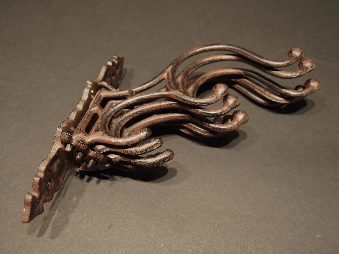 Swivel Folding Coat Hanger Rust Finish - 5
