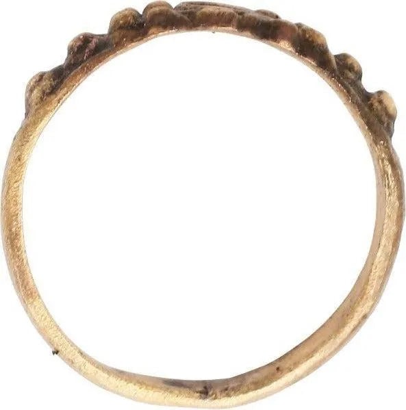 EUROPEAN BETROTHAL RING 9th-12th CENTURY, SIZE 3 1/2 - 2