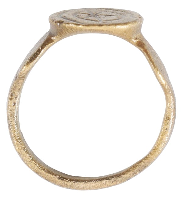MEDIEVAL WOMAN'S FASHION RING, SIZE 8 1/4 - 2