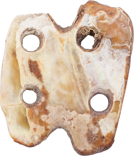 PRECOLUMBIAN MOTHER OF PEARL SHELL ORNAMENT - 2