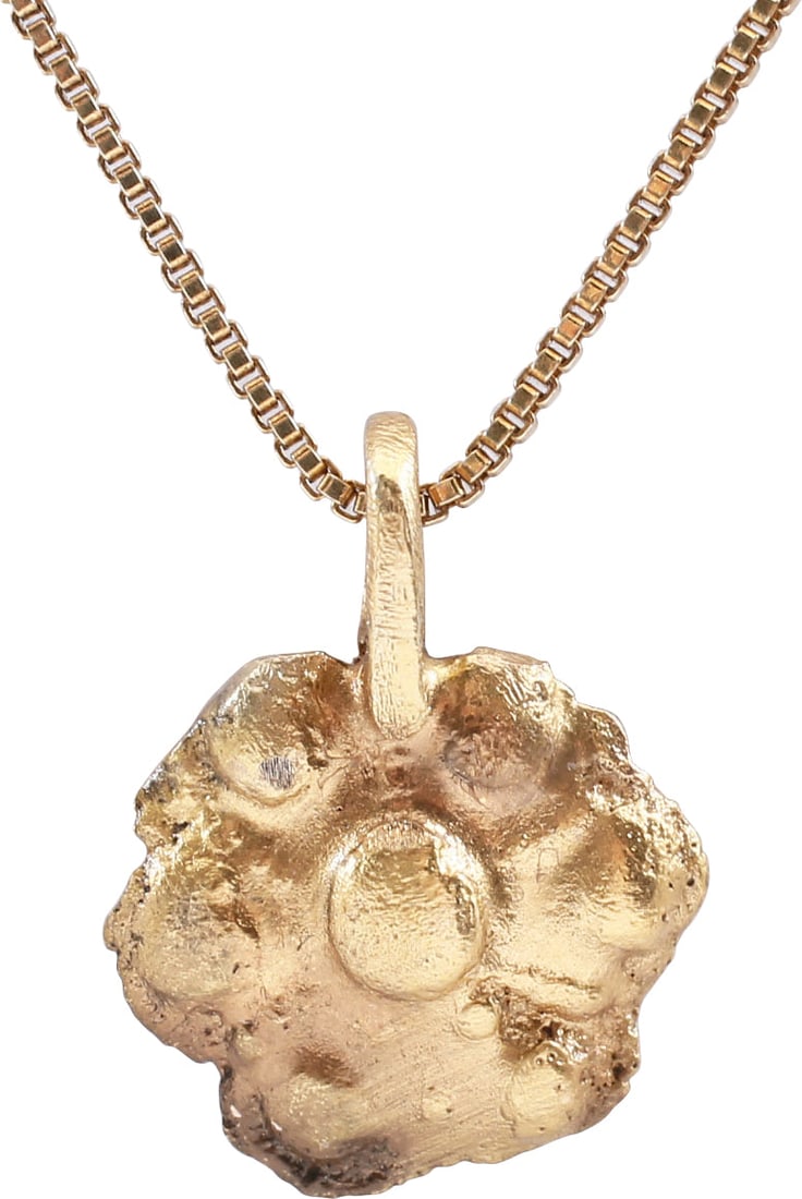 ROMAN WHEEL OF FORTUNE AMULET, 3RD-6TH CENTURY AD: The Wheel of Fortune (Rota Fortuna) is one of the most enduring of ancient philosophical or religious concepts. It was pivotal in Ancient Greek and Roman Paganism and smoothly transitioned into