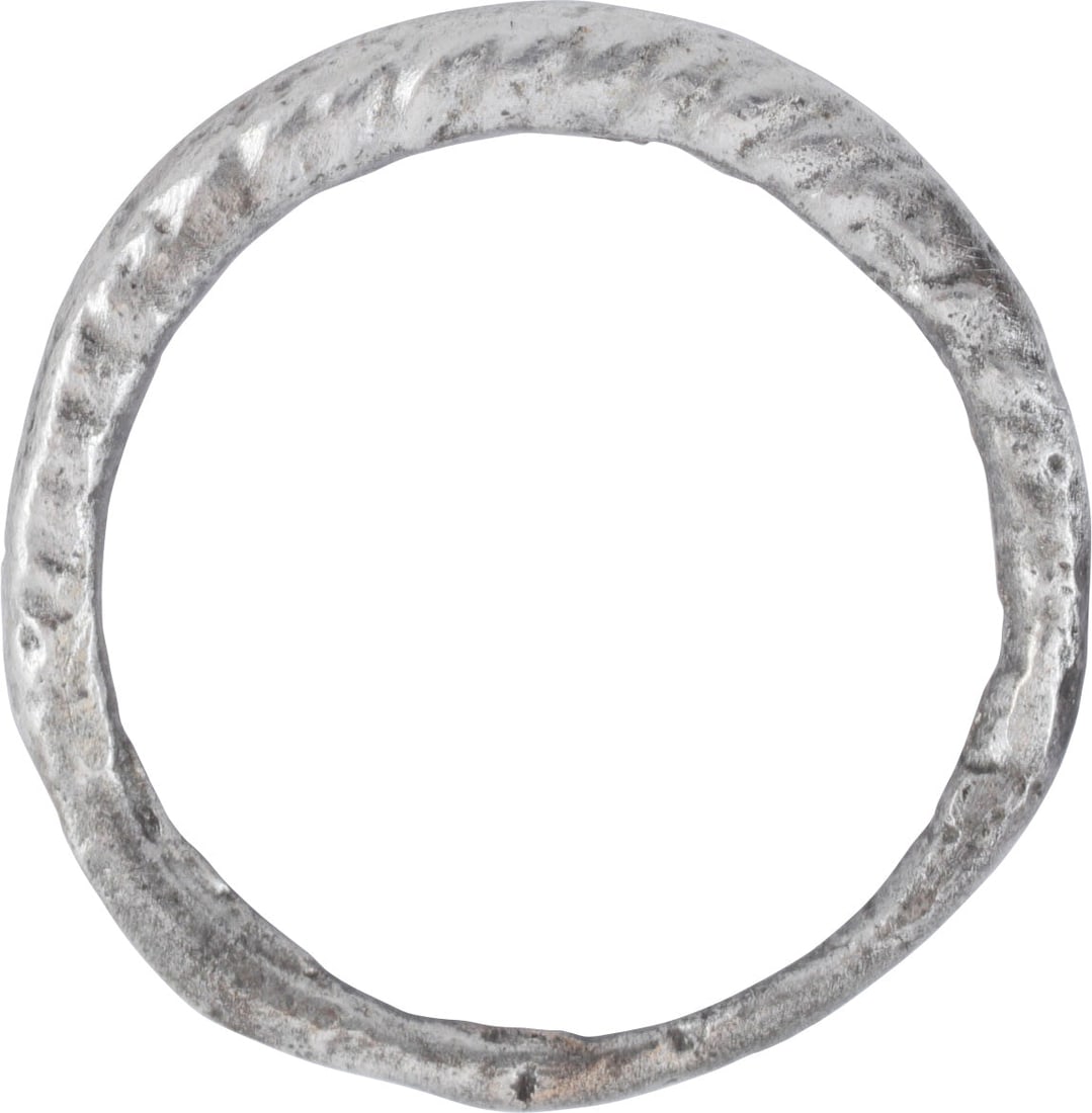 RARE VIKING WOMAN'S BANDE DE PERLES RING, SIZE 7 1/2 - 2