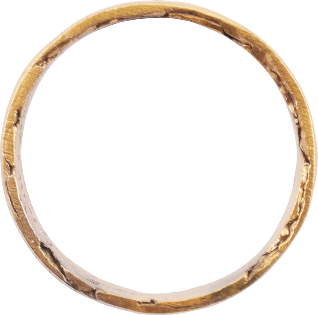 RARE VARIATION VIKING WOMAN'S WEDDING RING, SIZE 5 1/4 - 2