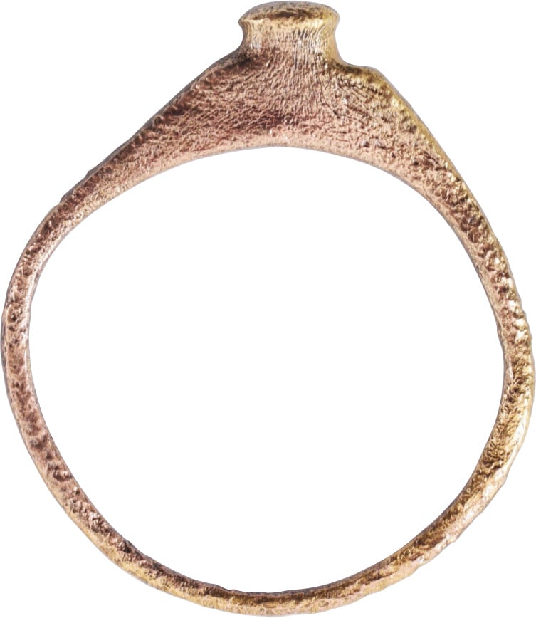 RARE ROMAN PROSTITUTE'S RING, C.100-300 AD, SIZE 2 1/2 - 2