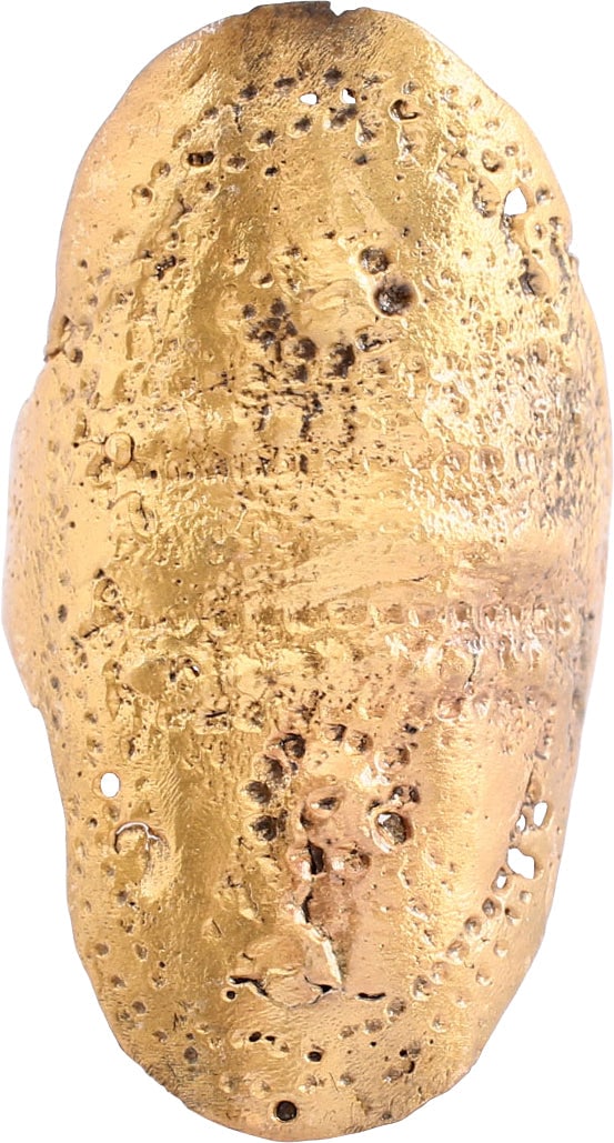 VIKING SHIELD RING, C. 9TH-10TH CENTURY, SIZE 10: Ring size 10-10 1/4. These iconic rings, sometimes called shield rings are a variation on the coil ring which was a popular Vikings form. The band is made with overlapping ends rather than continuous.