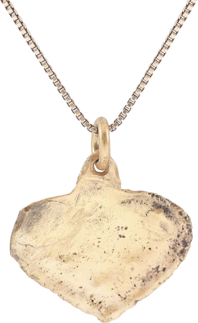ANCIENT VIKING HEART PENDANT NECKLACE, C.850-1050 AD - 2