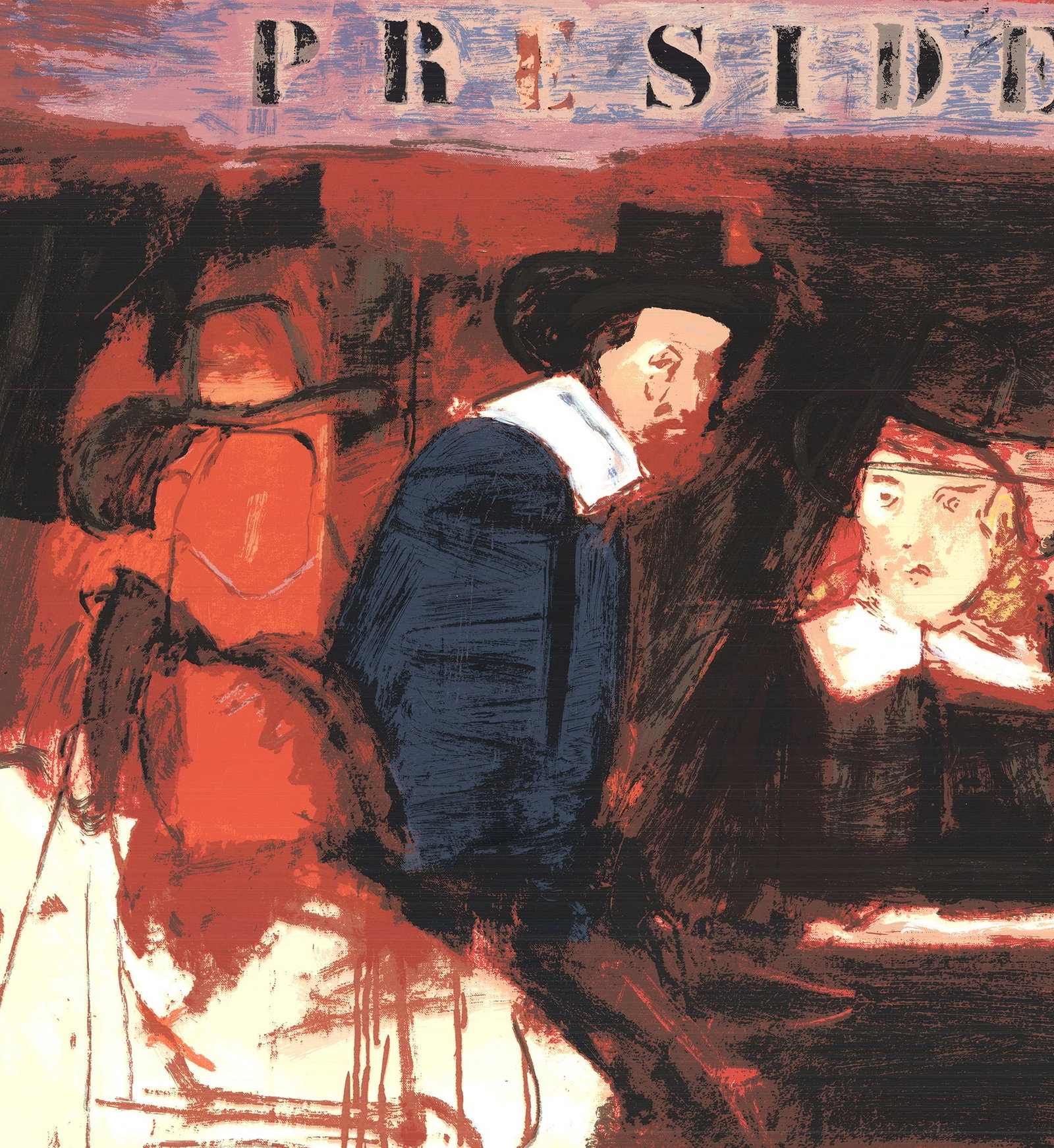 Larry Rivers - Dutch Masters - 1991 Mixed Media - SIGNED 32" x 40" - 3