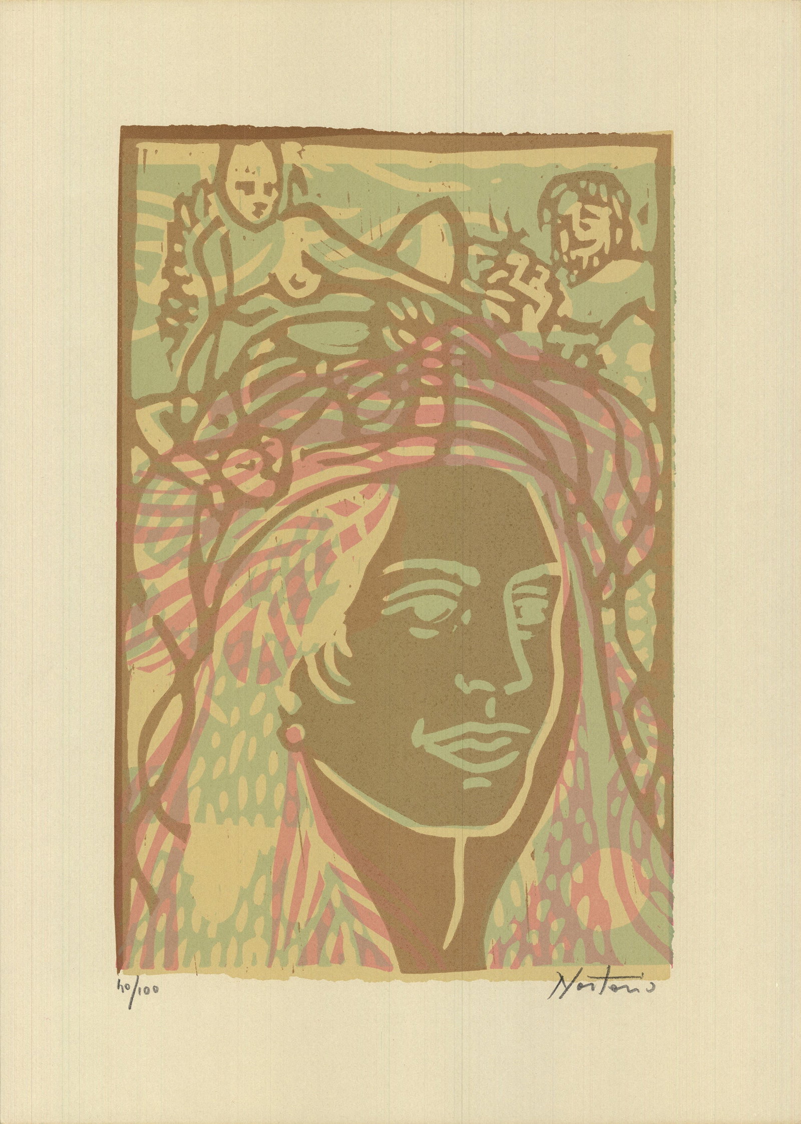 Artist Unknown - Ecstasy - 1970 Lithograph - SIGNED 19.75" x 14": Ecstasy by Artist Unknown, 1970 Signed Lithograph. Paper size is 19.75 x 14 inches, with an image size of 15 x 9.75 inches. The Lithograph is from an edition size of 100 and is not framed. The