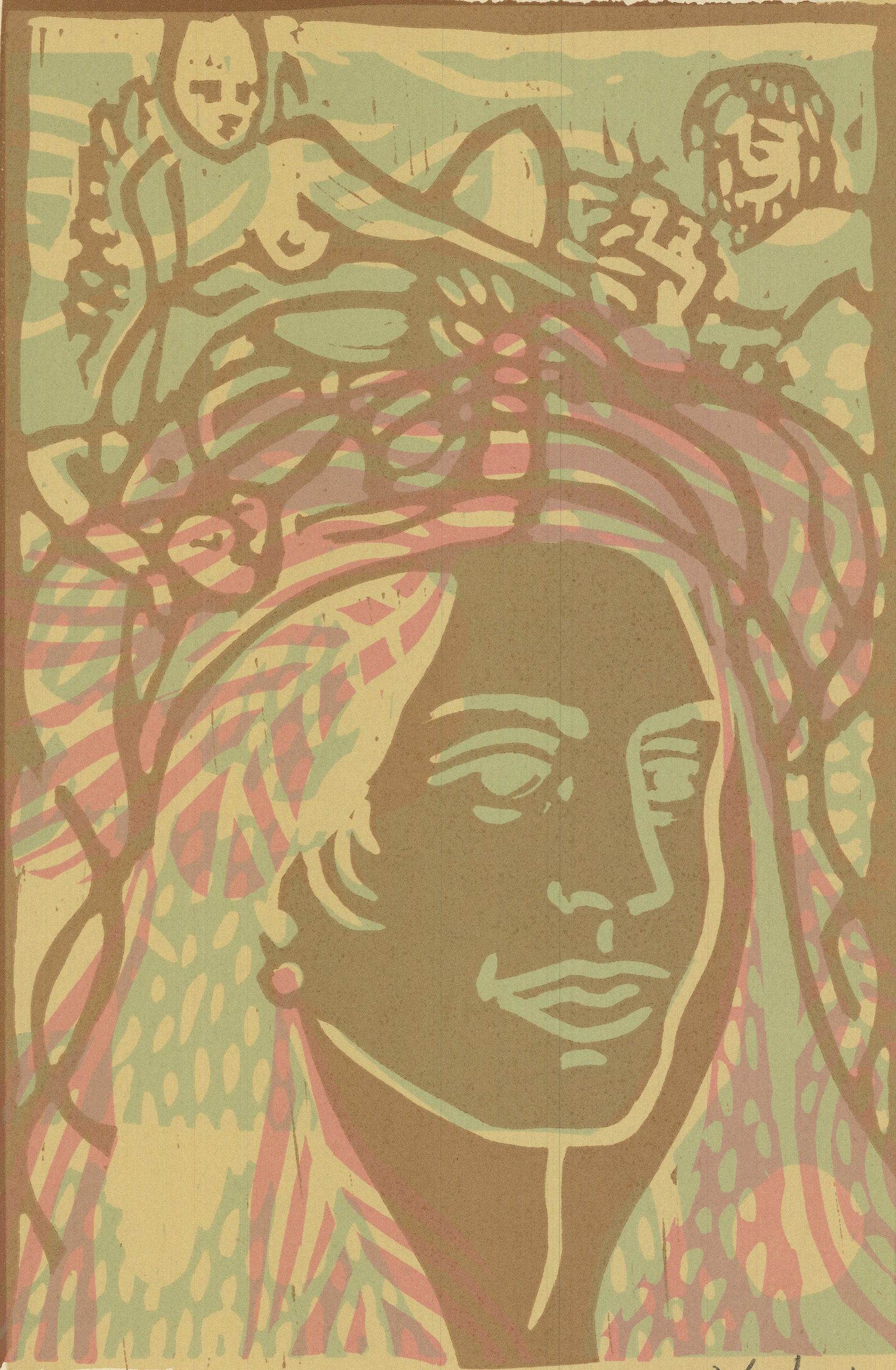 Artist Unknown - Ecstasy - 1970 Lithograph - SIGNED 19.75" x 14" - 2
