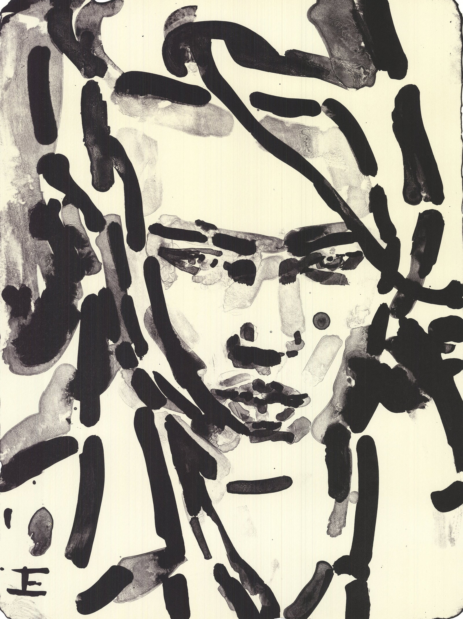 Elizabeth Peyton - Elias - 2014 Lithograph - SIGNED 25.75" x 19.75" - 2