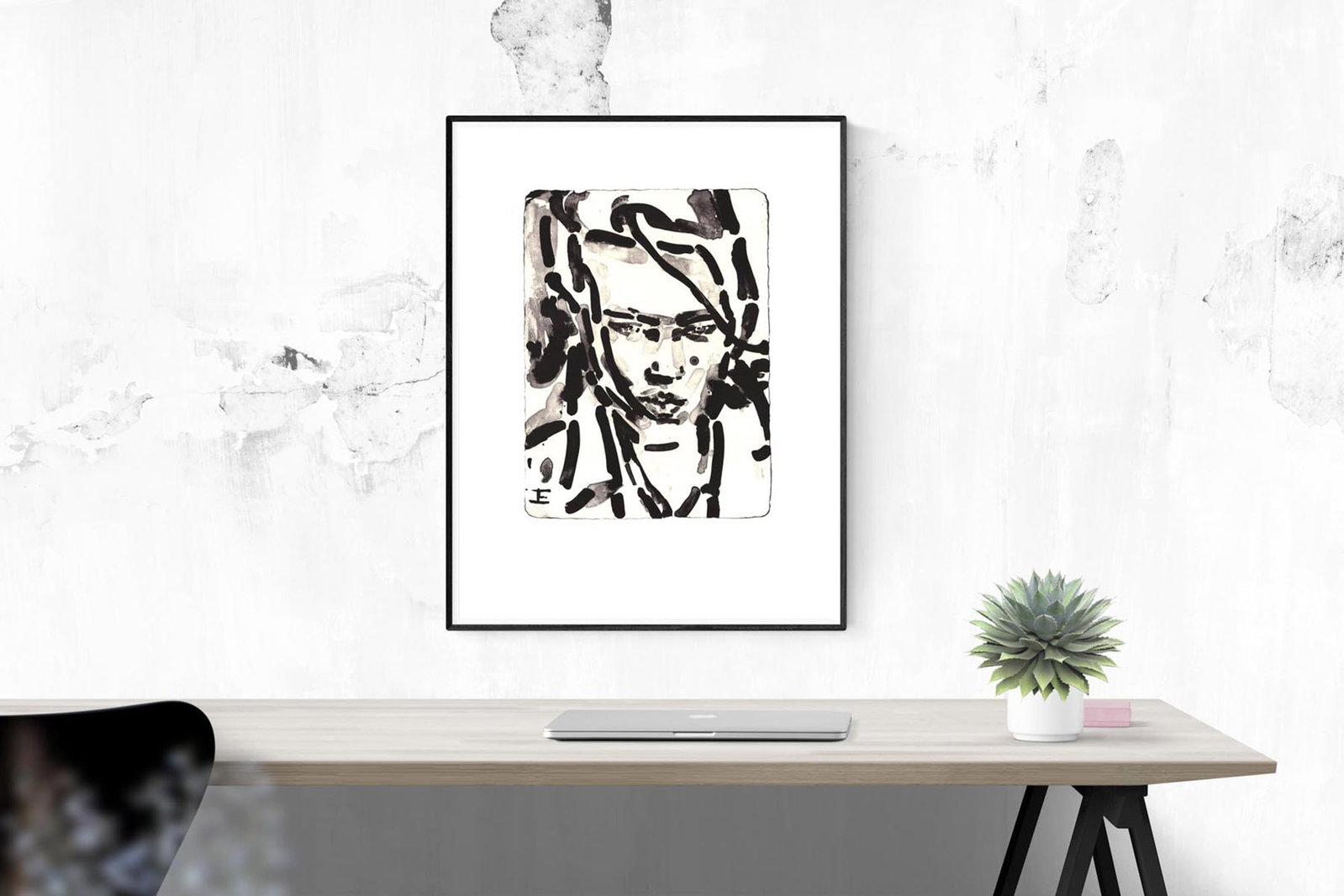 Elizabeth Peyton - Elias - 2014 Lithograph - SIGNED 25.75" x 19.75" - 5