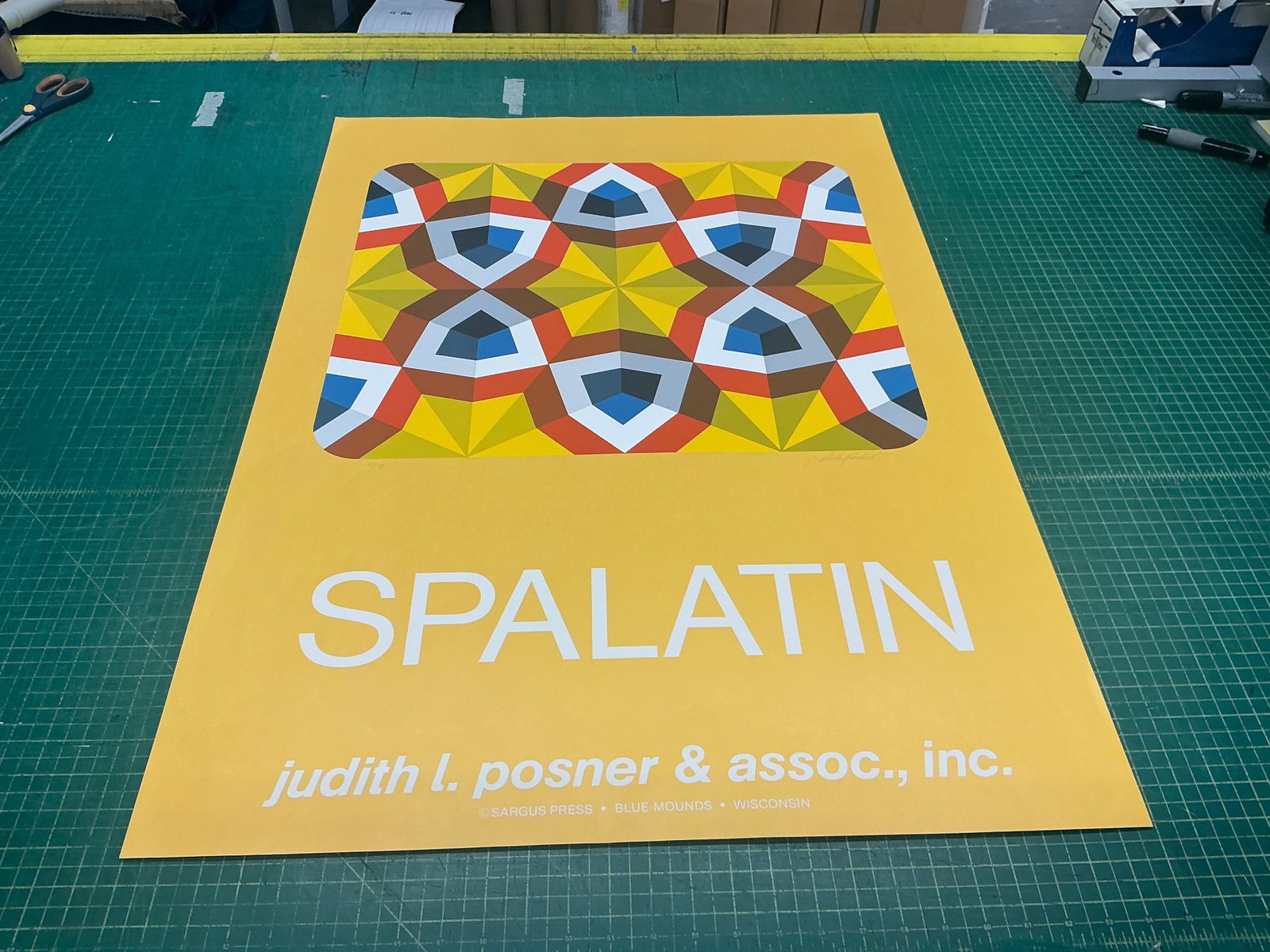 Marko Spalatin - Kaleidoscope - 1980 Serigraph - SIGNED 36" x 26" - 2