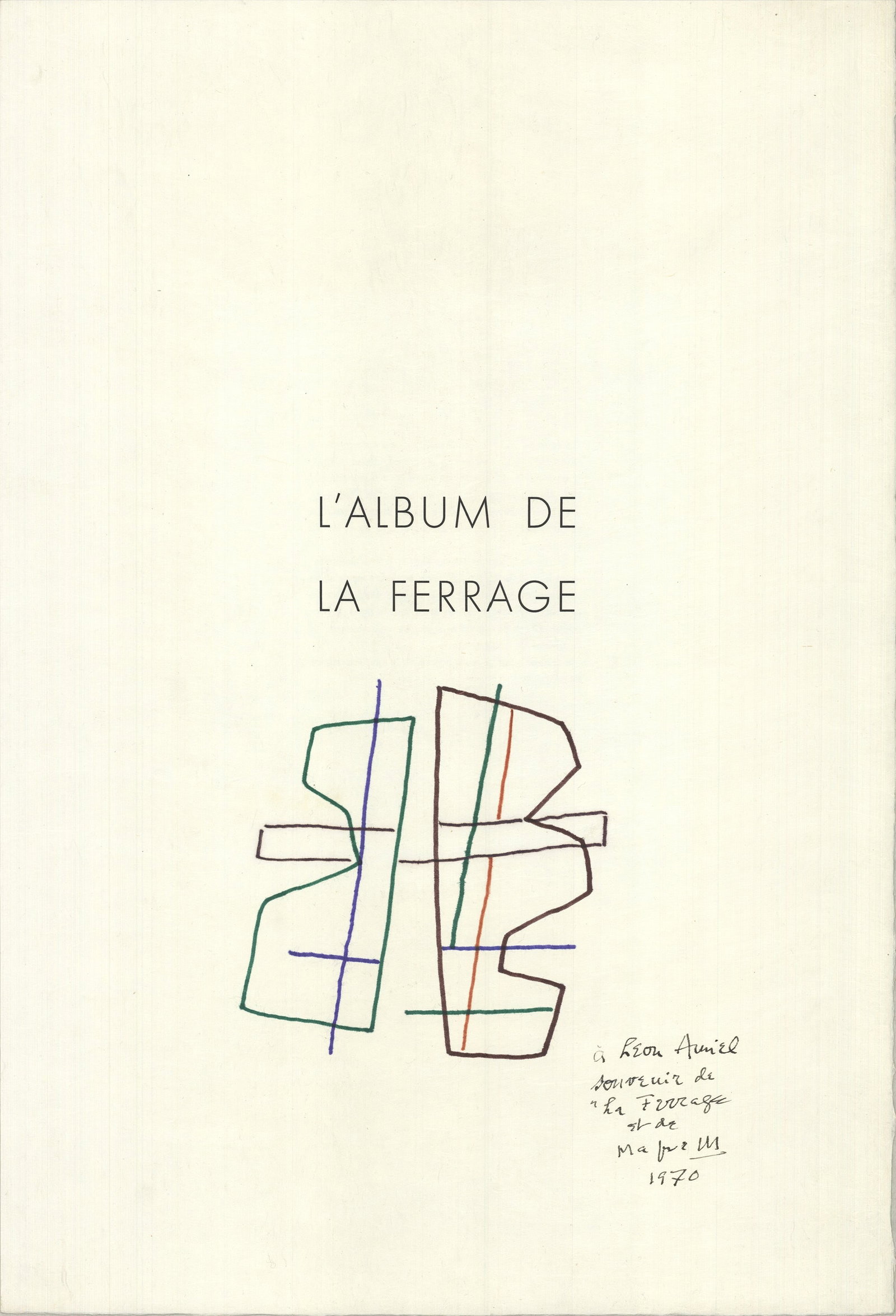 Alberto Magnelli - L'Album De La Ferrage - 1970 Lithograph 25.75" x 17.75" (1 of 2)