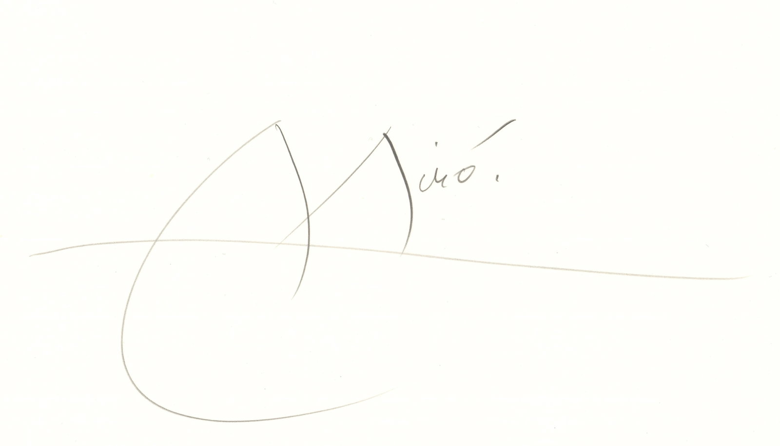 Joan Miro - Le Miroir de l'Homme (cover sheet) - 1972 Mixed Media - SIGNED 17.25" x 12.75" - 4