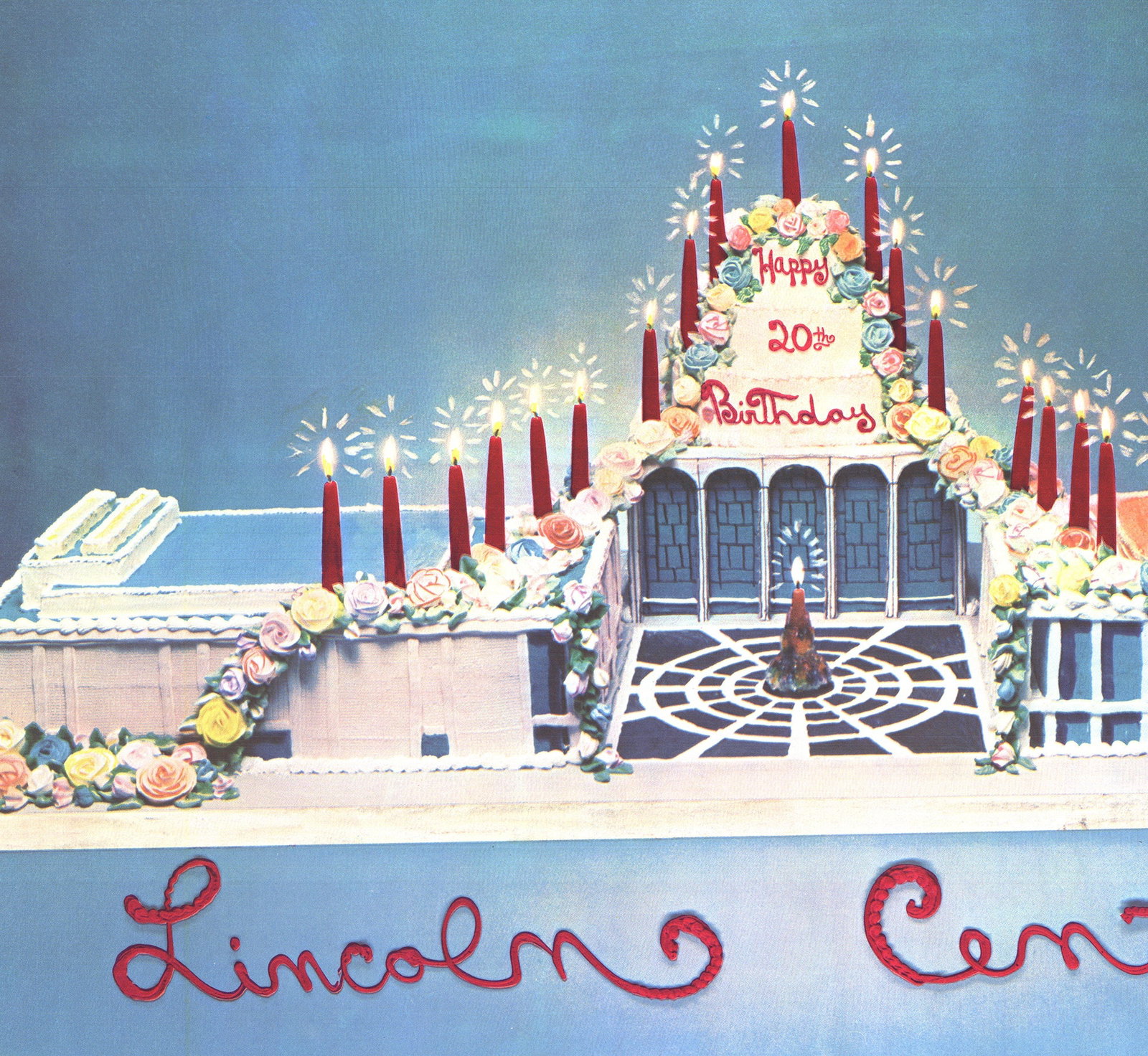 Larry Rivers - Lincoln Center 20th Anniversary - 1979 Offset Lithograph - SIGNED 26" x 35.5" - 2
