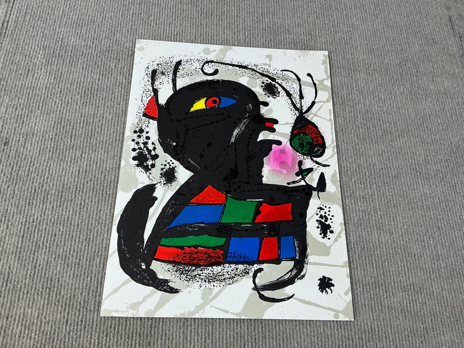 Joan Miro - Litografia original V - 1975 Lithograph 13" x 9.75" - 2