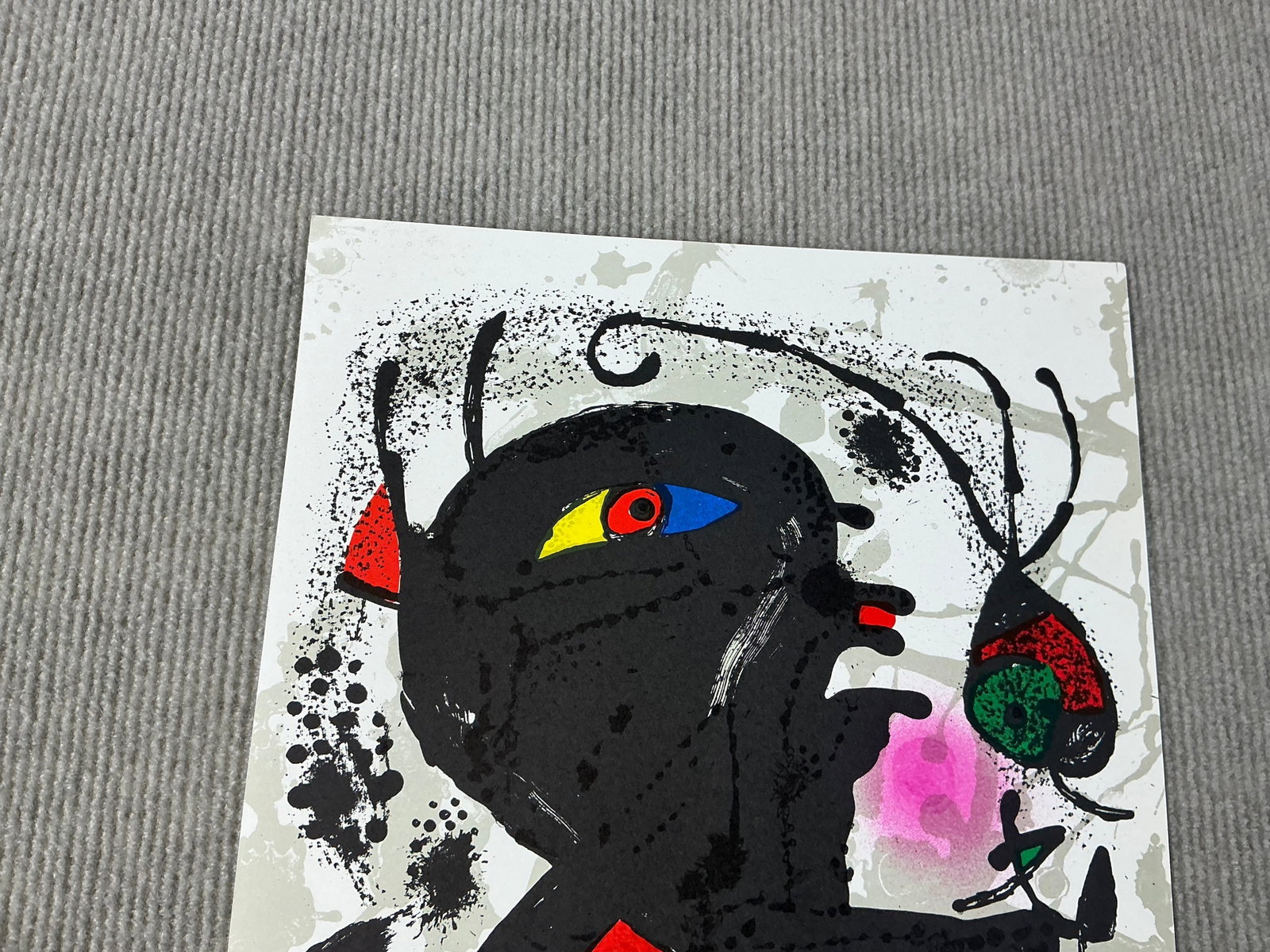 Joan Miro - Litografia original V - 1975 Lithograph 13" x 9.75" - 5