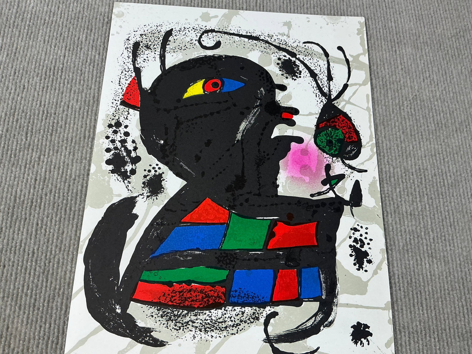 Joan Miro - Litografia original V - 1975 Lithograph 13" x 9.75" - 6