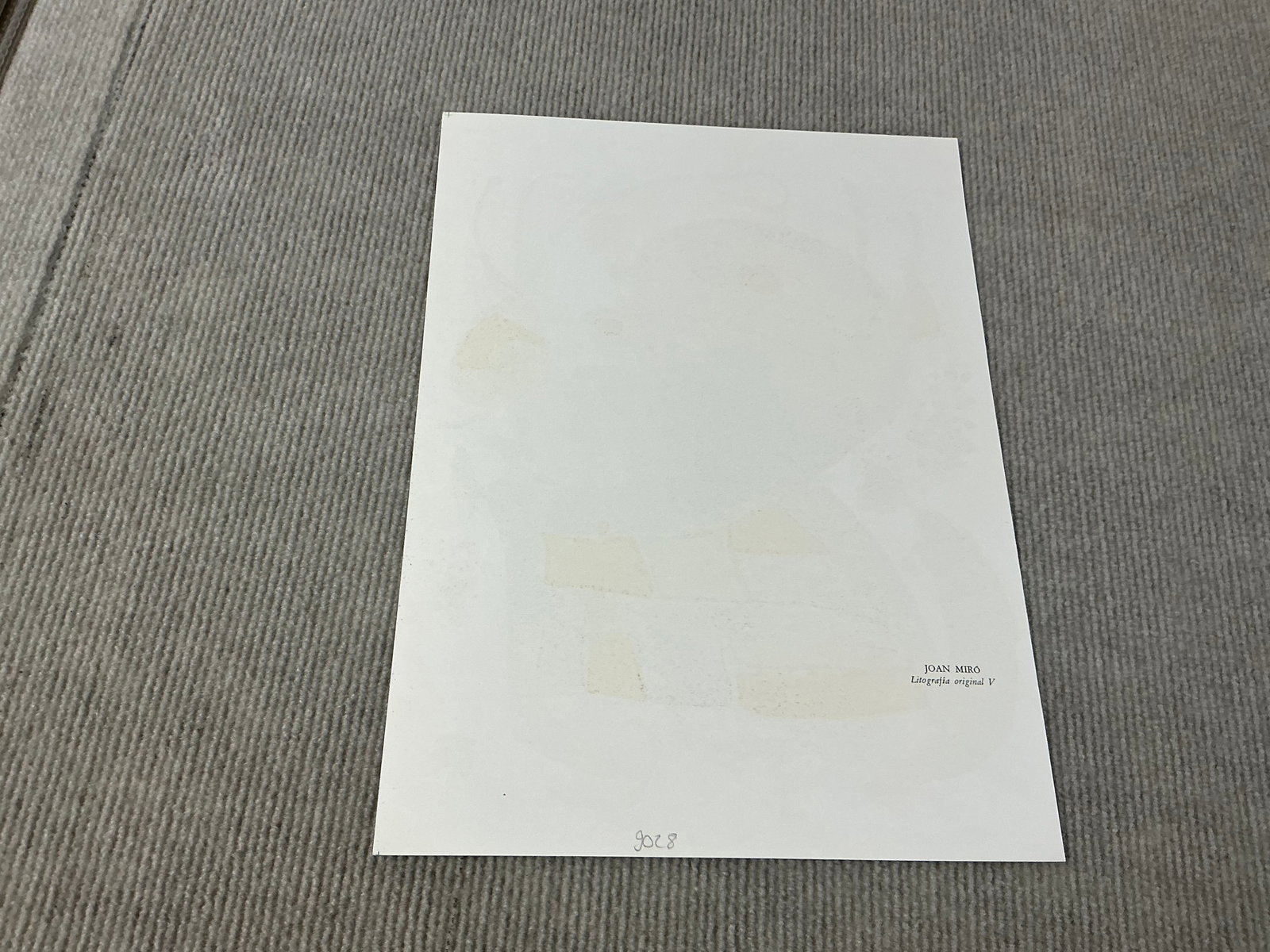 Joan Miro - Litografia original V - 1975 Lithograph 13" x 9.75" - 8