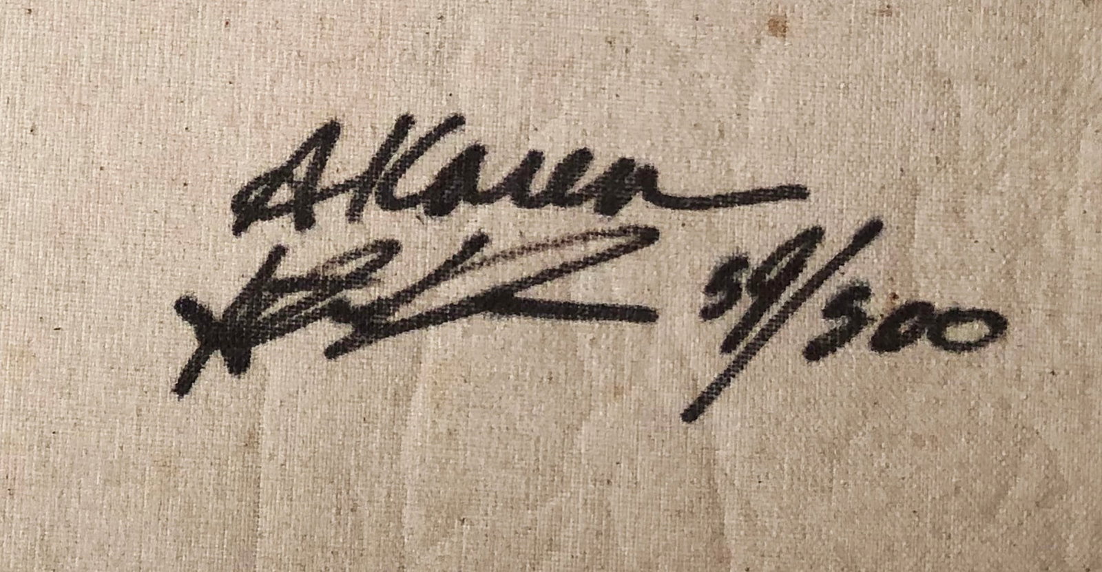 Steve Kaufman - Mickey Mantle - 1995 Serigraph - SIGNED 39.5" x 39.5" - 2