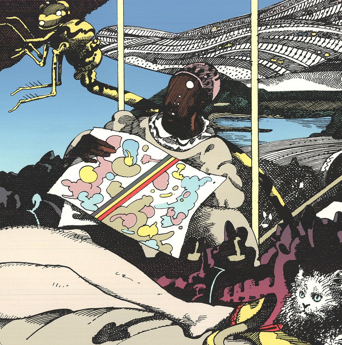 Milton Glaser - Olympia and Ollie (After Manet) - 1974 Lithograph - SIGNED 22" x 29.75" - 5