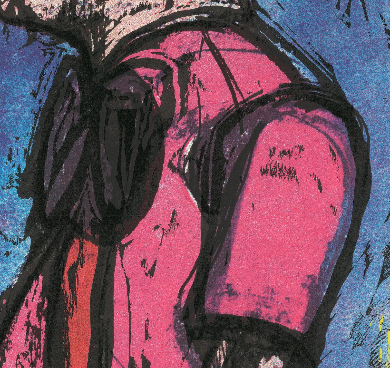 Jim Dine - Pinocchio - 2008 Mixed Media - SIGNED 37" x 27" - 5