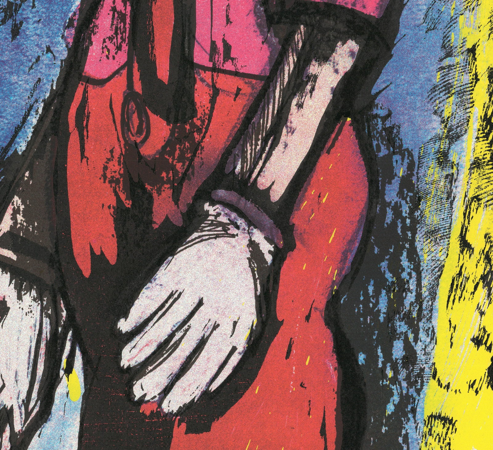 Jim Dine - Pinocchio - 2008 Mixed Media - SIGNED 37" x 27" - 6