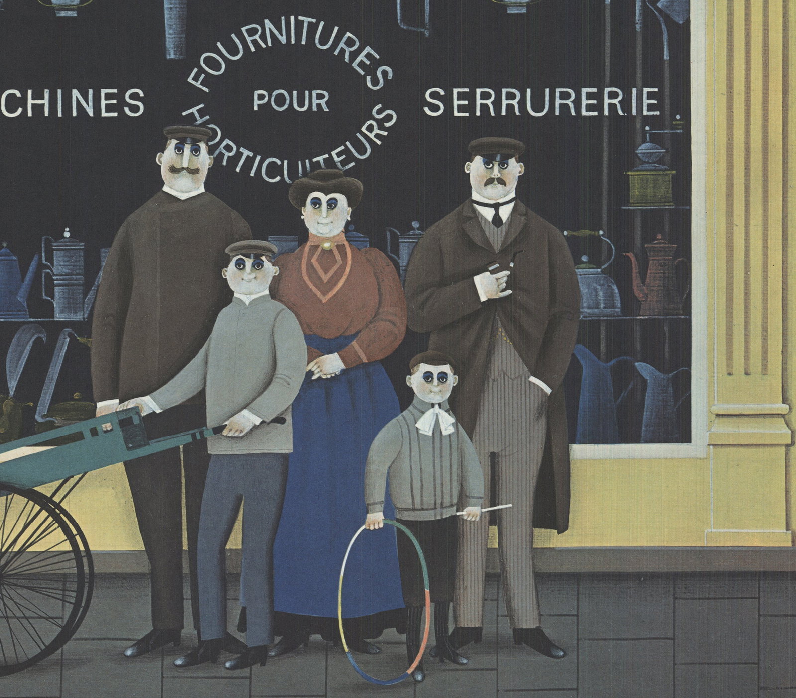 Jan Balet - Quincaillerie & Metaux - 1985 Lithograph - SIGNED 19.75" x 25.5" - 4