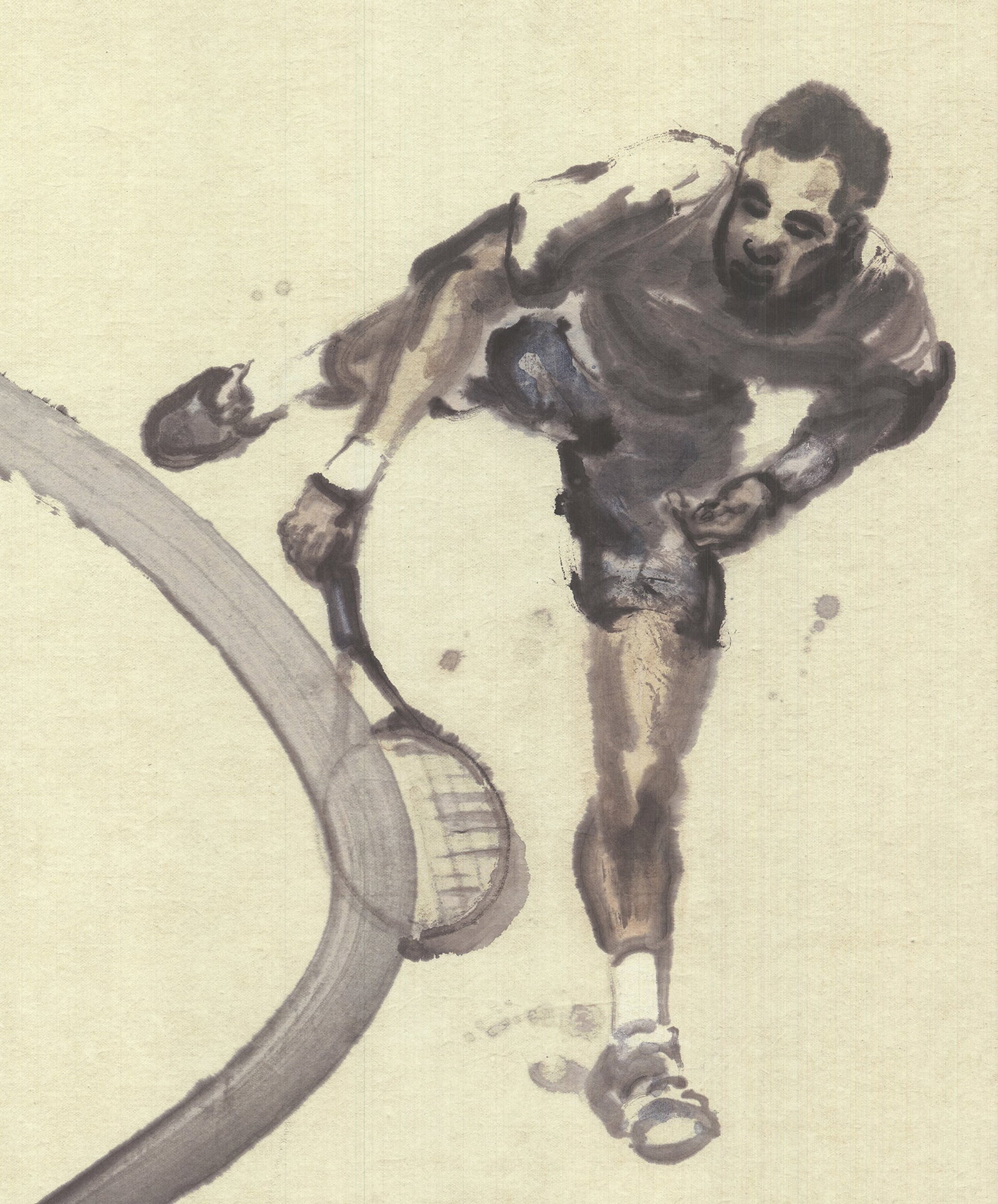 Du Zhenjun - Roland Garros French Open - 2015 Offset Lithograph - SIGNED 31.25" x 23.5" - 4
